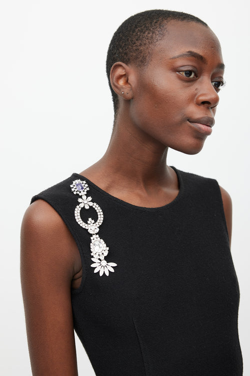 Burberry Silver & Purple Floral Jewel Brooch
