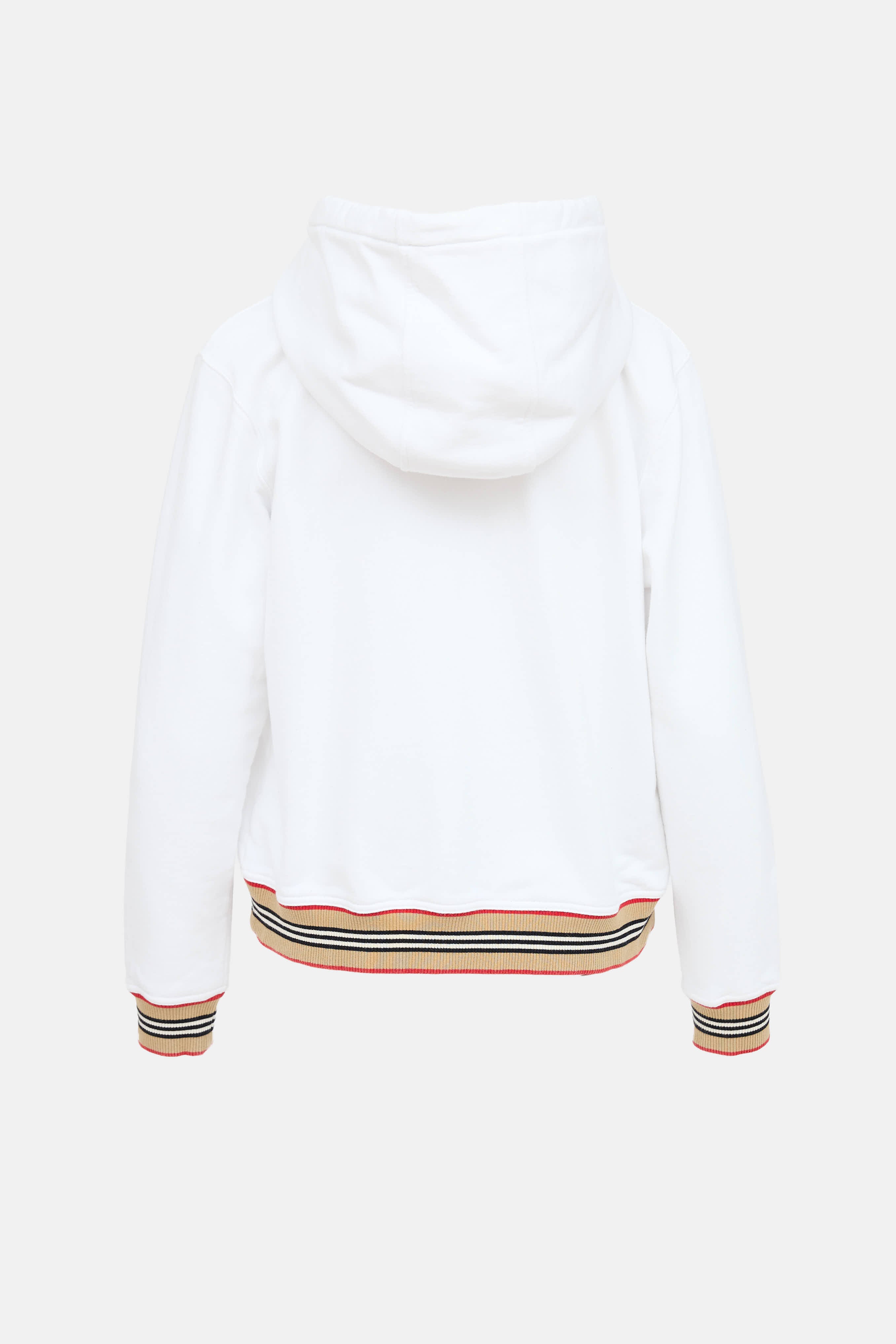 Burberry Logo Zip Up Hoodie