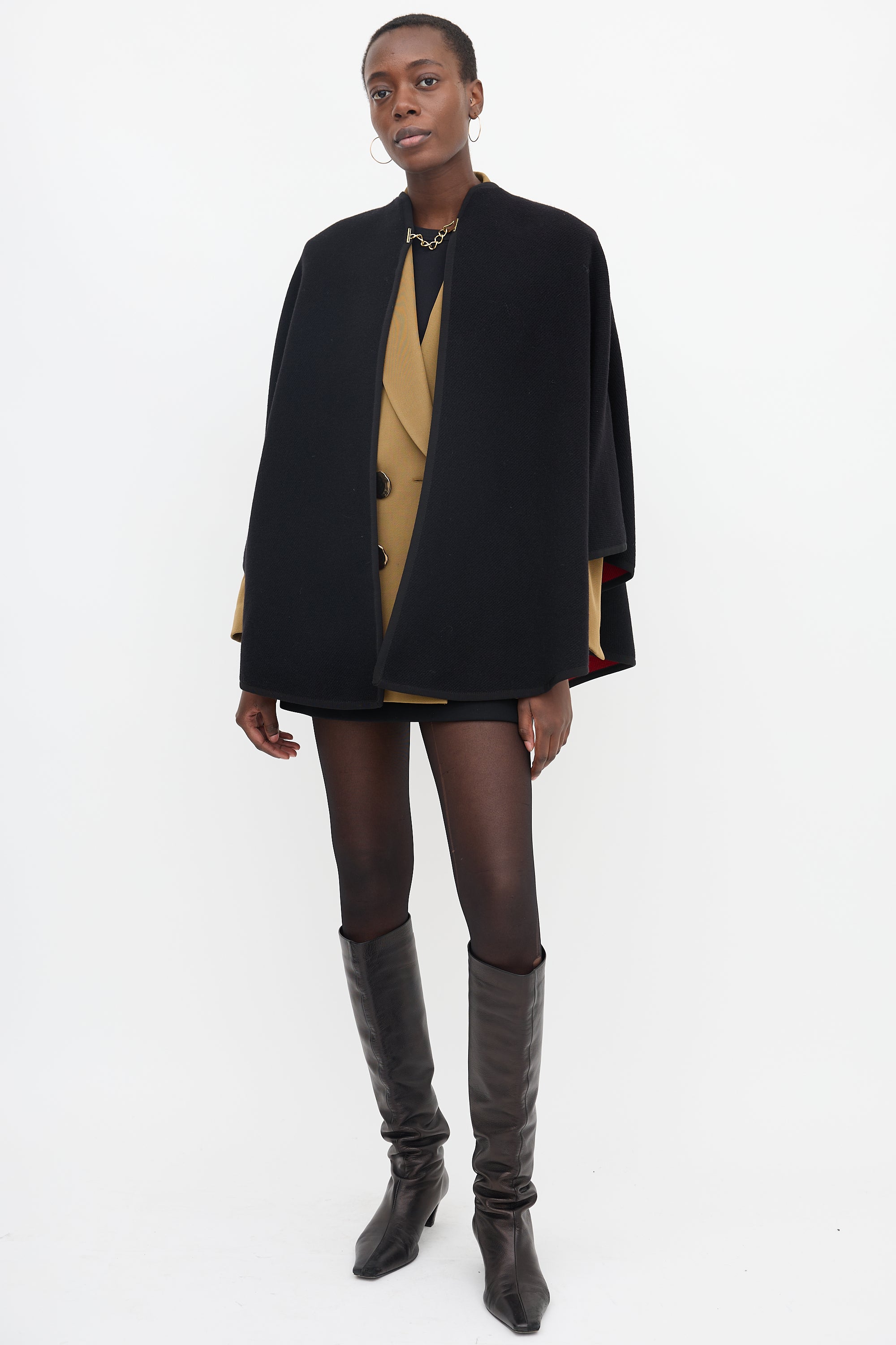 Burberry Wool Embellished Cape