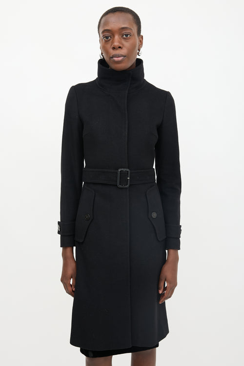 Burberry Wool Concealed Button Coat
