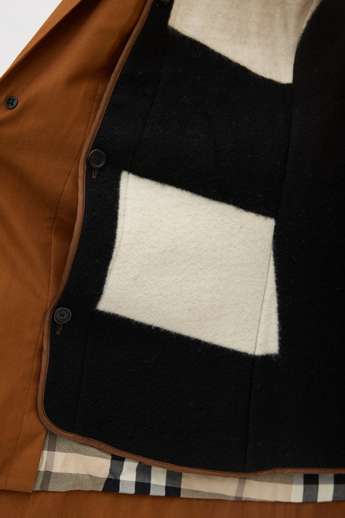 Burberry Wool Lined Trench Coat