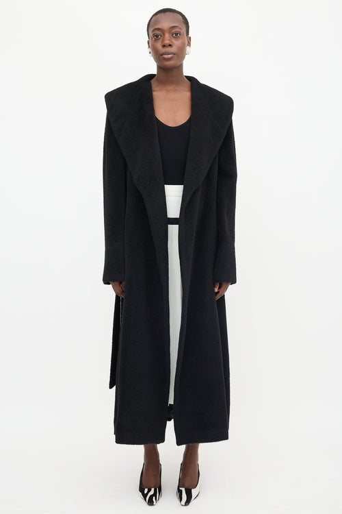 Burberry Wool Shawl Belted Coat