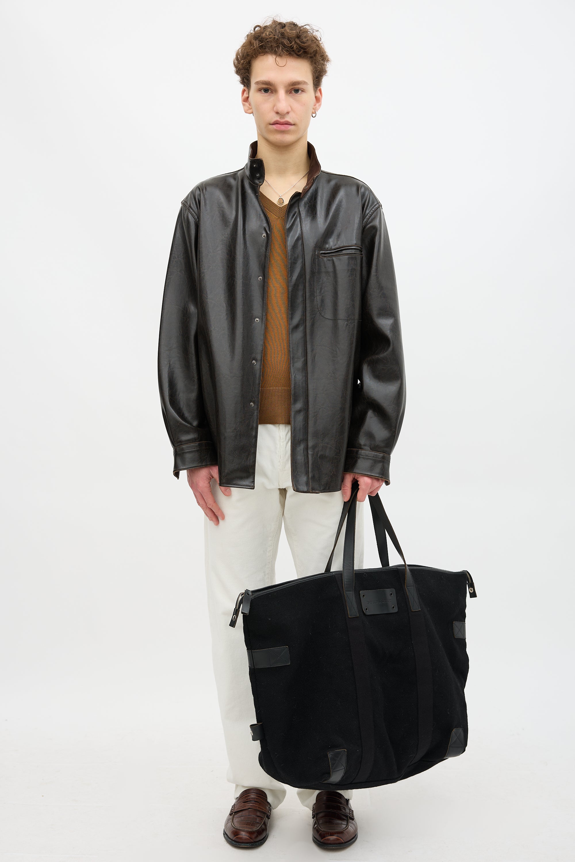 Burberry Wool Weekender Bag