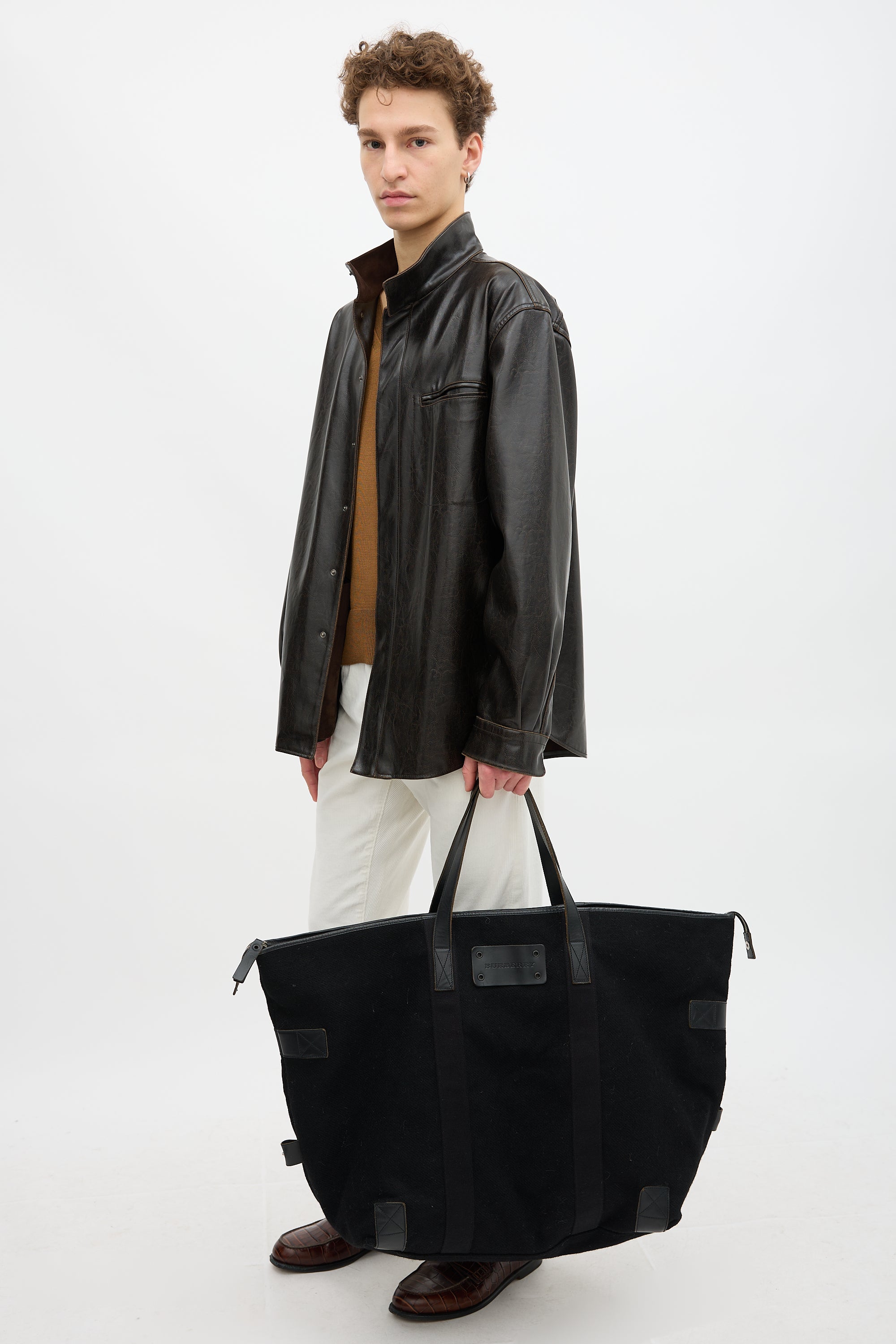 Burberry Wool Weekender Bag