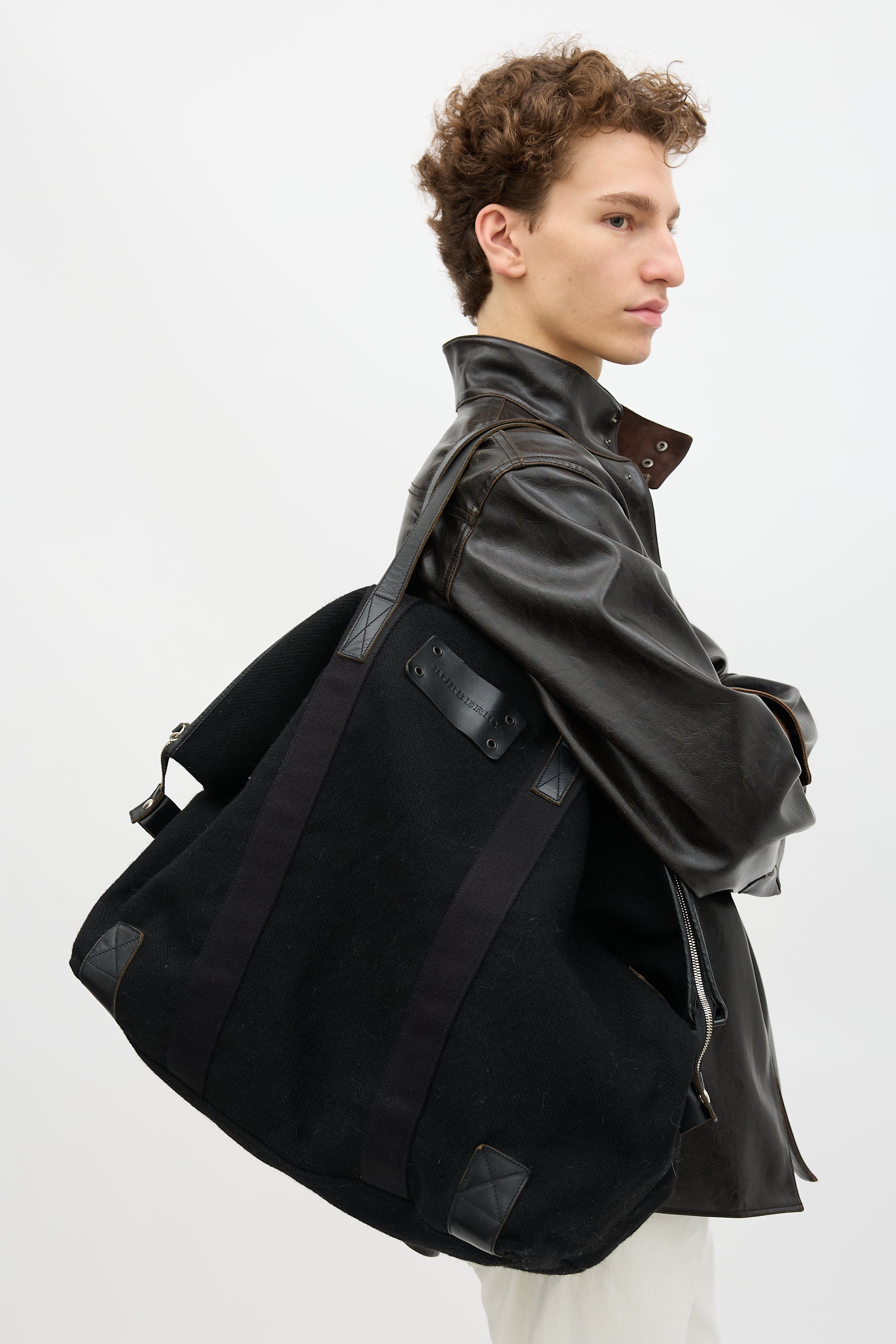 Burberry Wool Weekender Bag