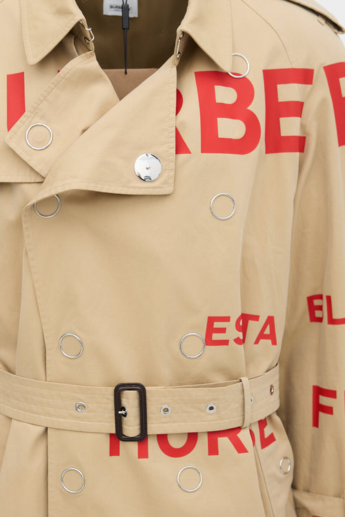 Burberry X Gosha  Rubchinskiy 2018 Logo Trench Coat