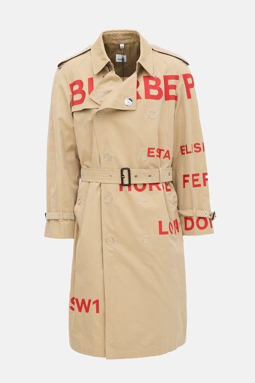 Burberry X Gosha  Rubchinskiy 2018 Logo Trench Coat