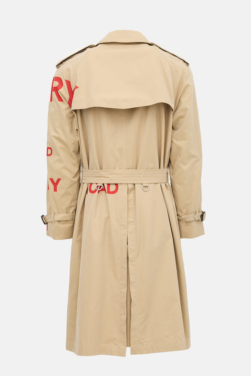 Burberry X Gosha  Rubchinskiy 2018 Logo Trench Coat