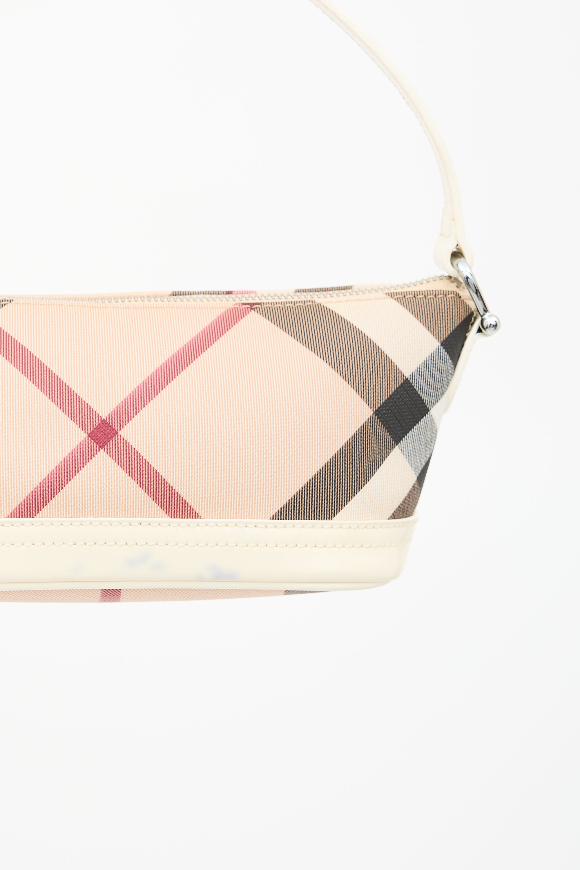 Burberry Leather Super Nova Check Bag