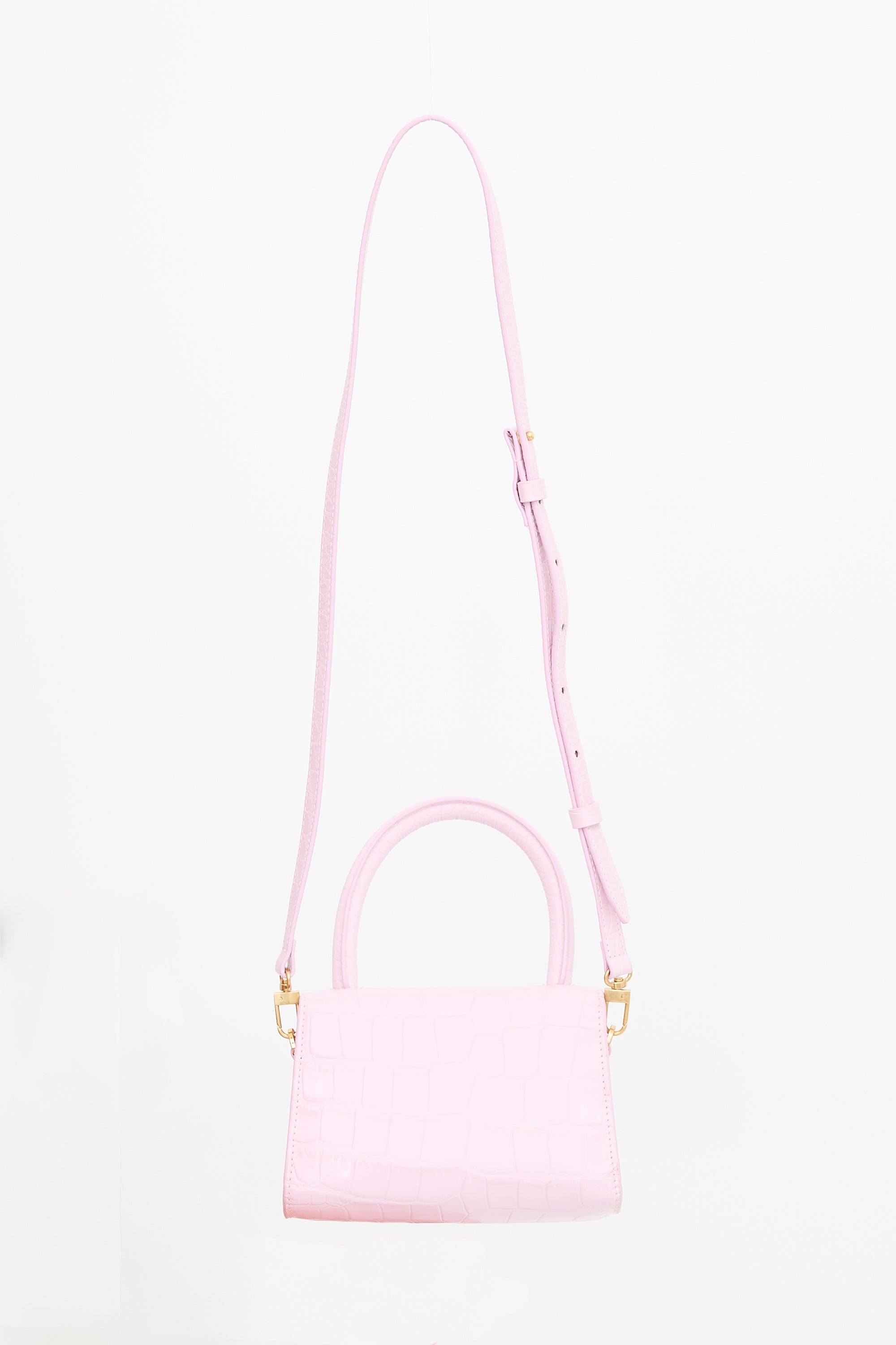 By Far Embossed Leather Mini Bag