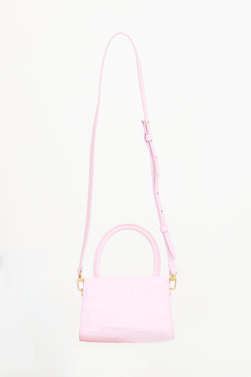 By Far Embossed Leather Mini Bag