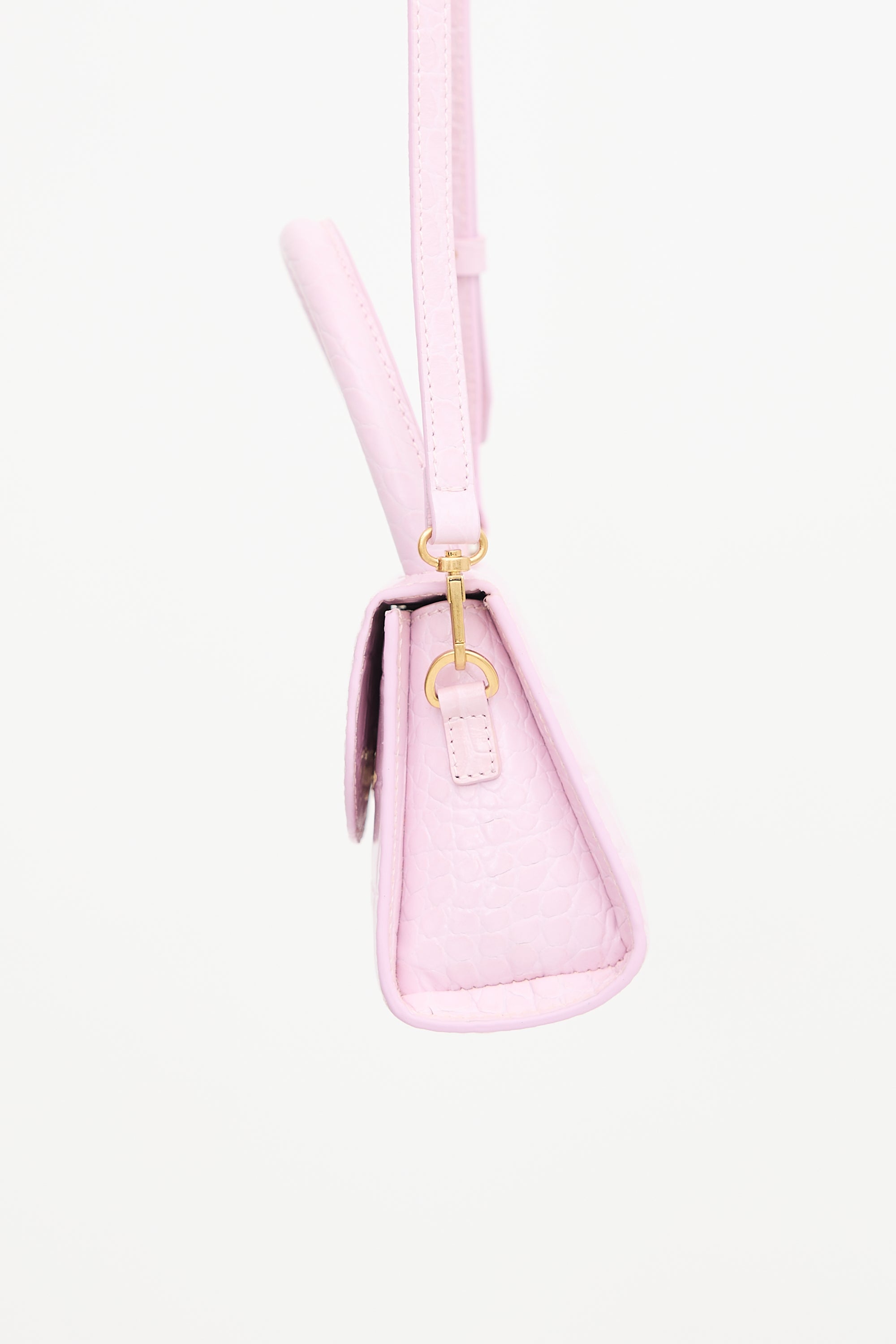 By Far Embossed Leather Mini Bag