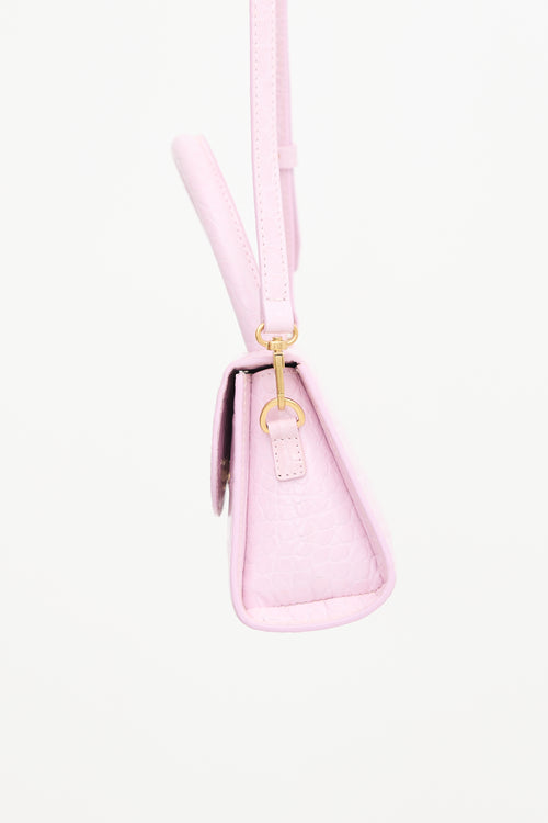 By Far Embossed Leather Mini Bag