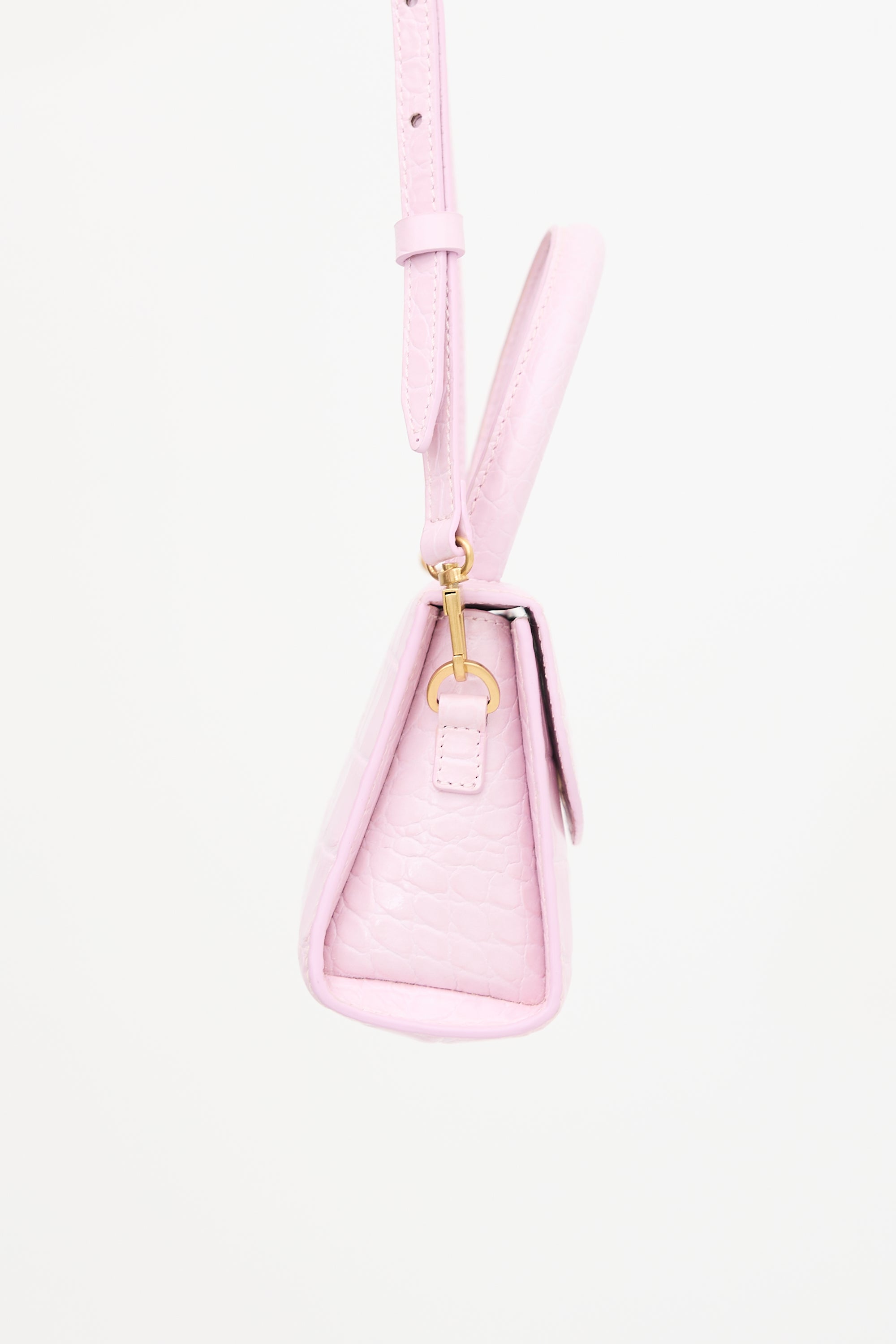 By Far Embossed Leather Mini Bag