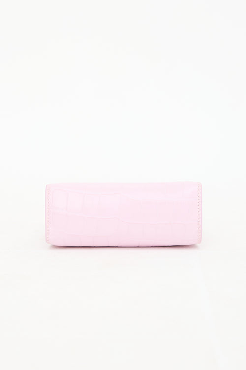 By Far Embossed Leather Mini Bag
