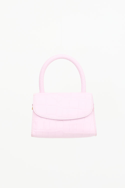 By Far Embossed Leather Mini Bag