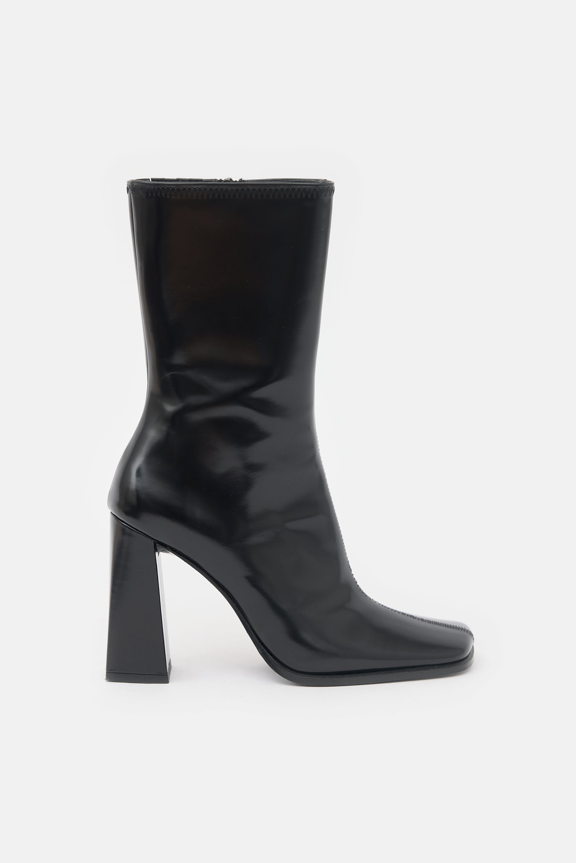 By Far Patent Linda Boot