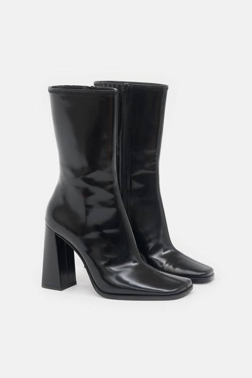 By Far Patent Linda Boot