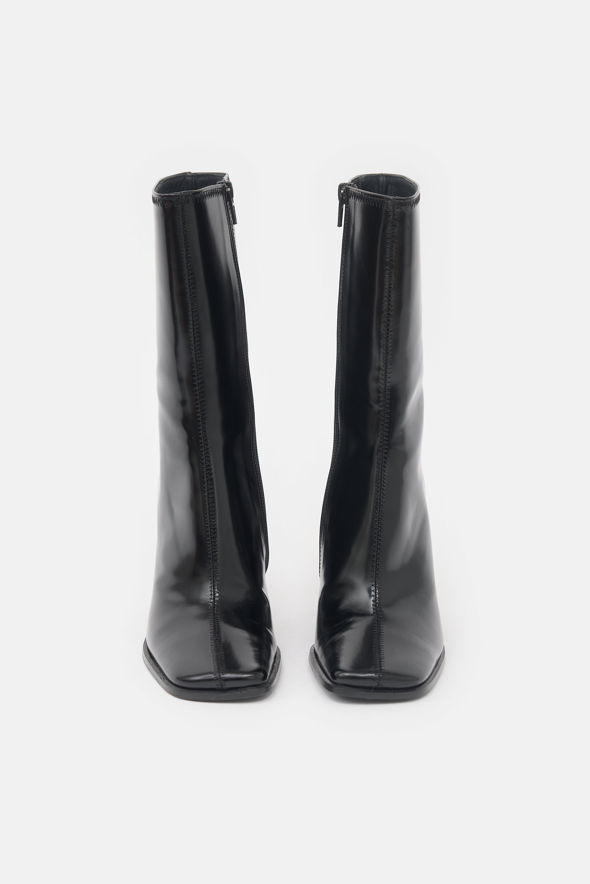 By Far Patent Linda Boot