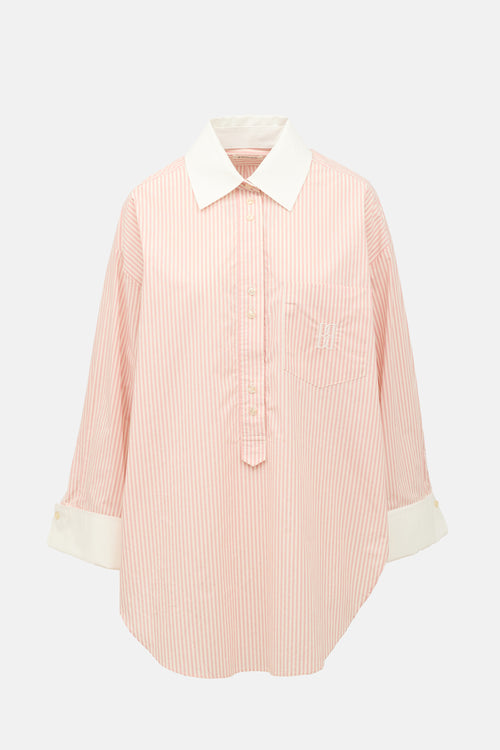 By Malene Birger Striped Maye Oversized Shirt