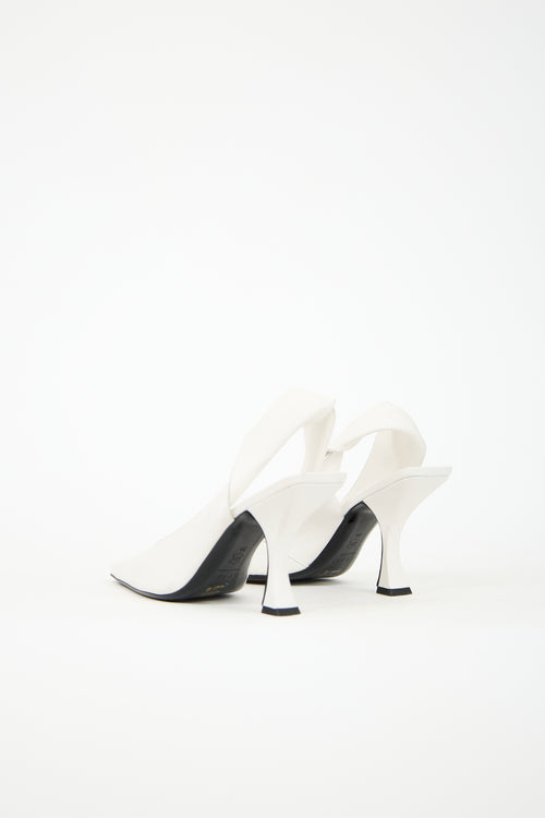 By Far Leather Yasha Pump