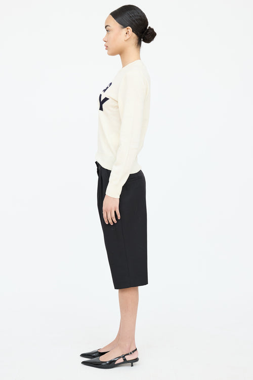 Shirt Logo Knit Sweater