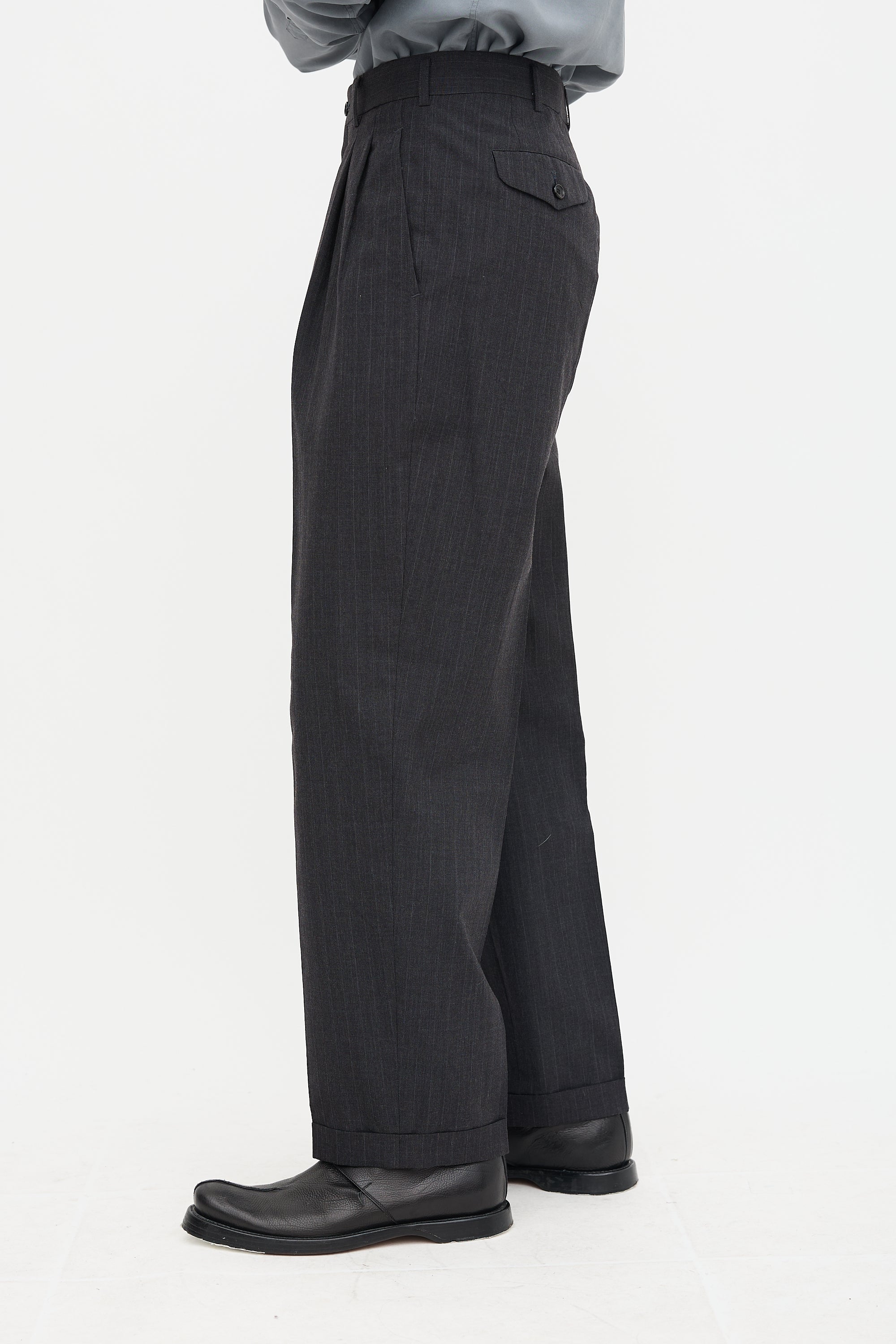 FW 1994 Pinstripe Pleated Trouser