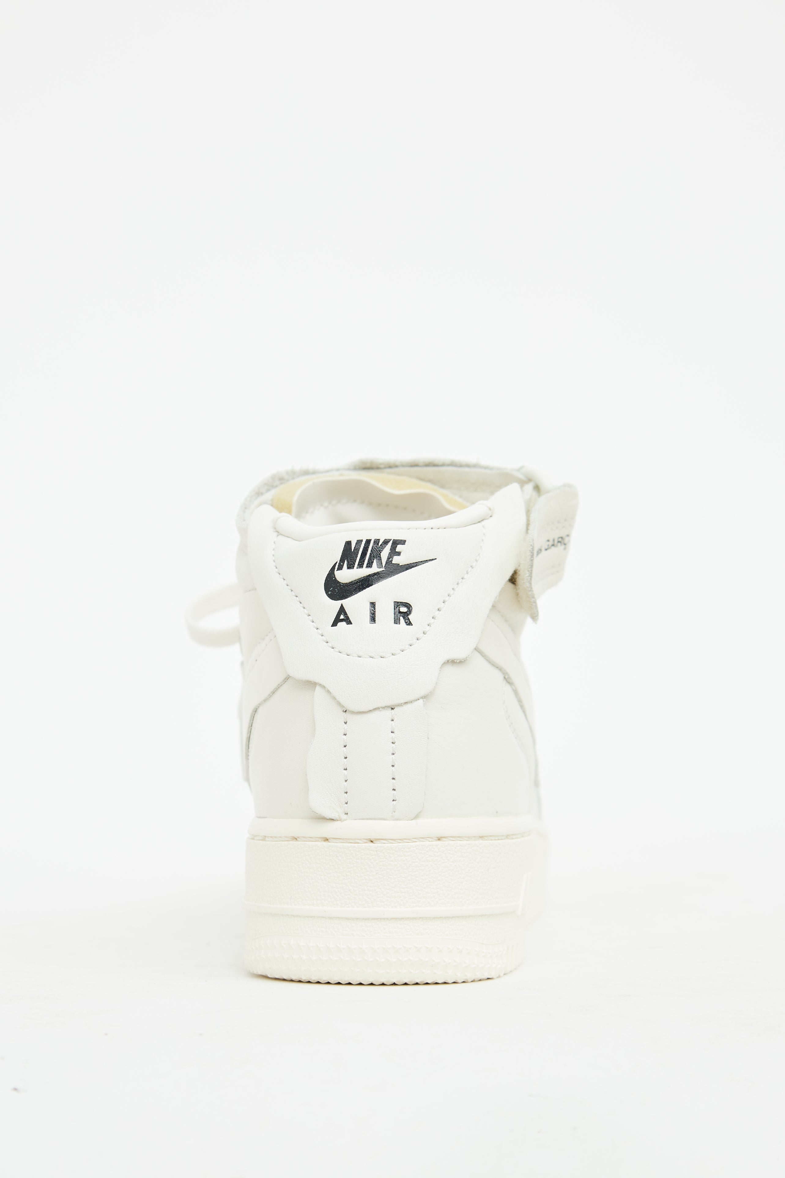 Comme des Garçons x Nike White Leather Air Force 1 Sneaker