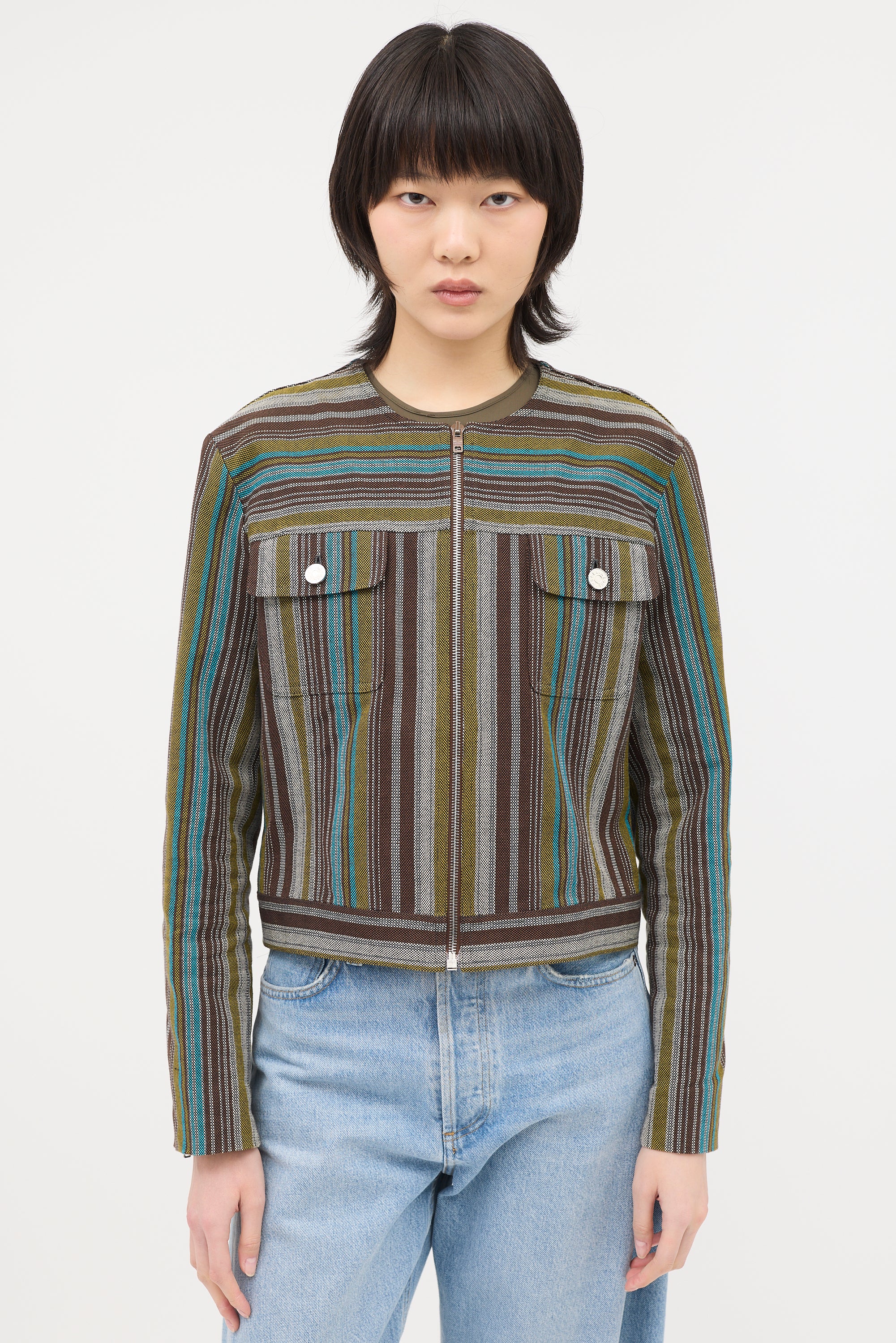 Celine 2000s Jacquard Stripe Jacket