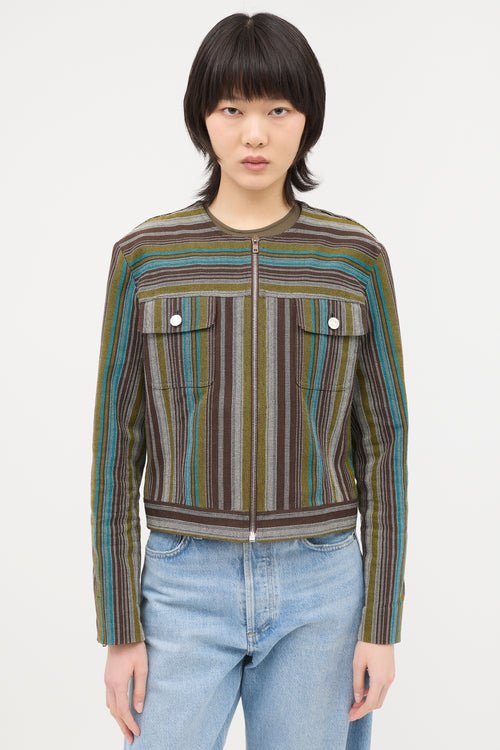 Celine 2000s Jacquard Stripe Jacket