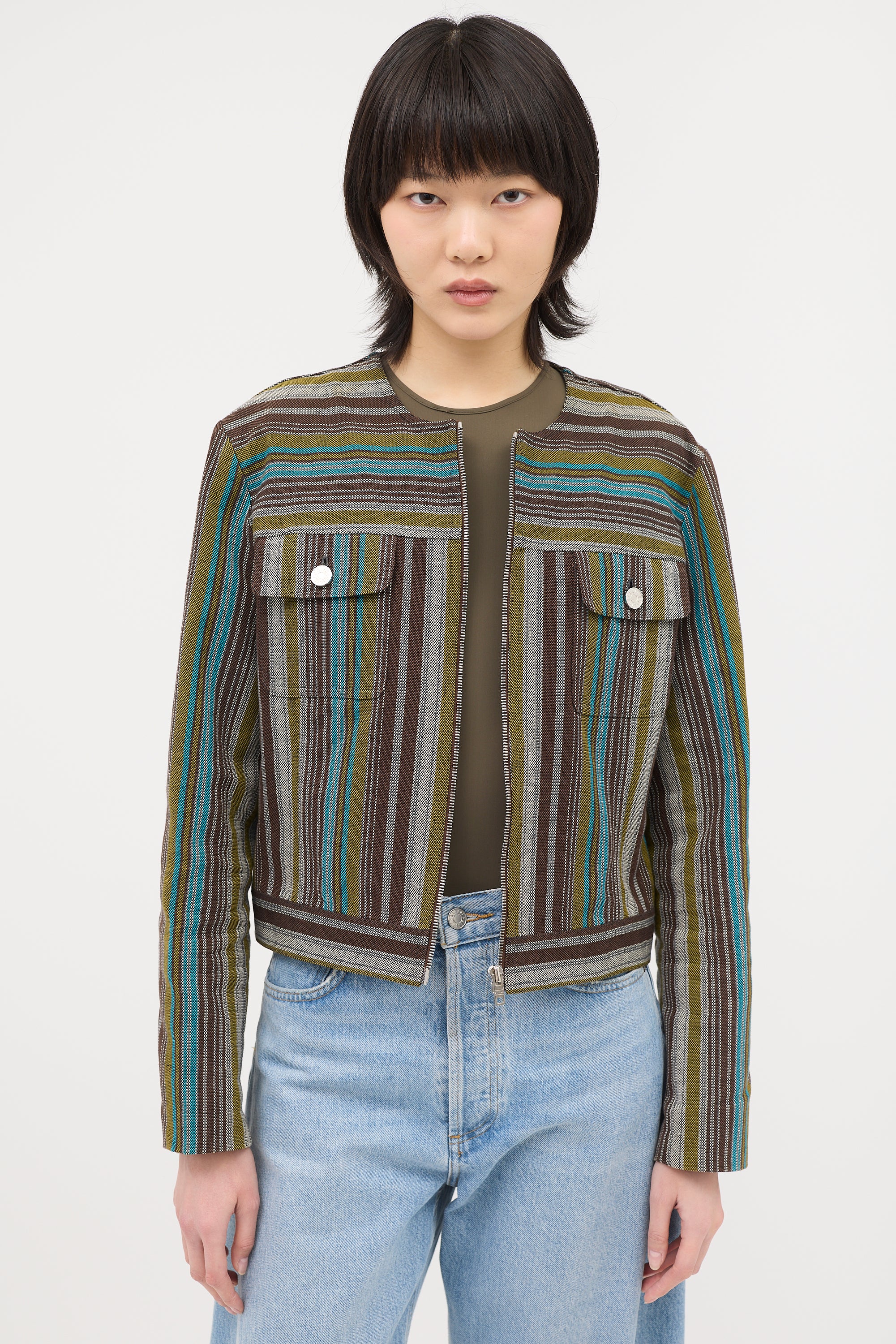 Celine 2000s Jacquard Stripe Jacket