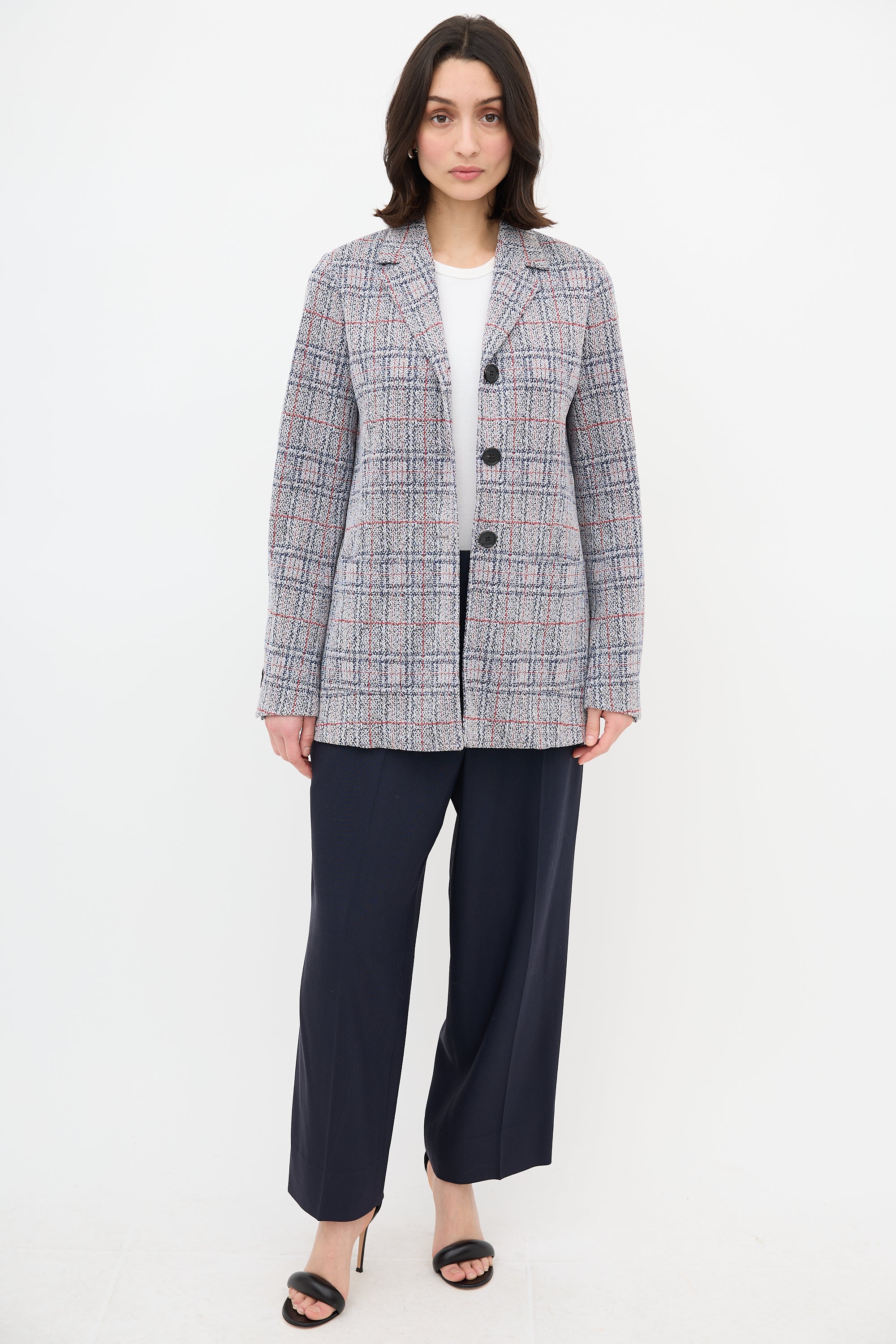 Celine Plaid Jacket