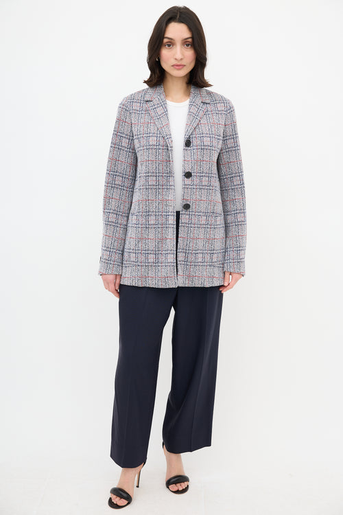 Celine Plaid Jacket