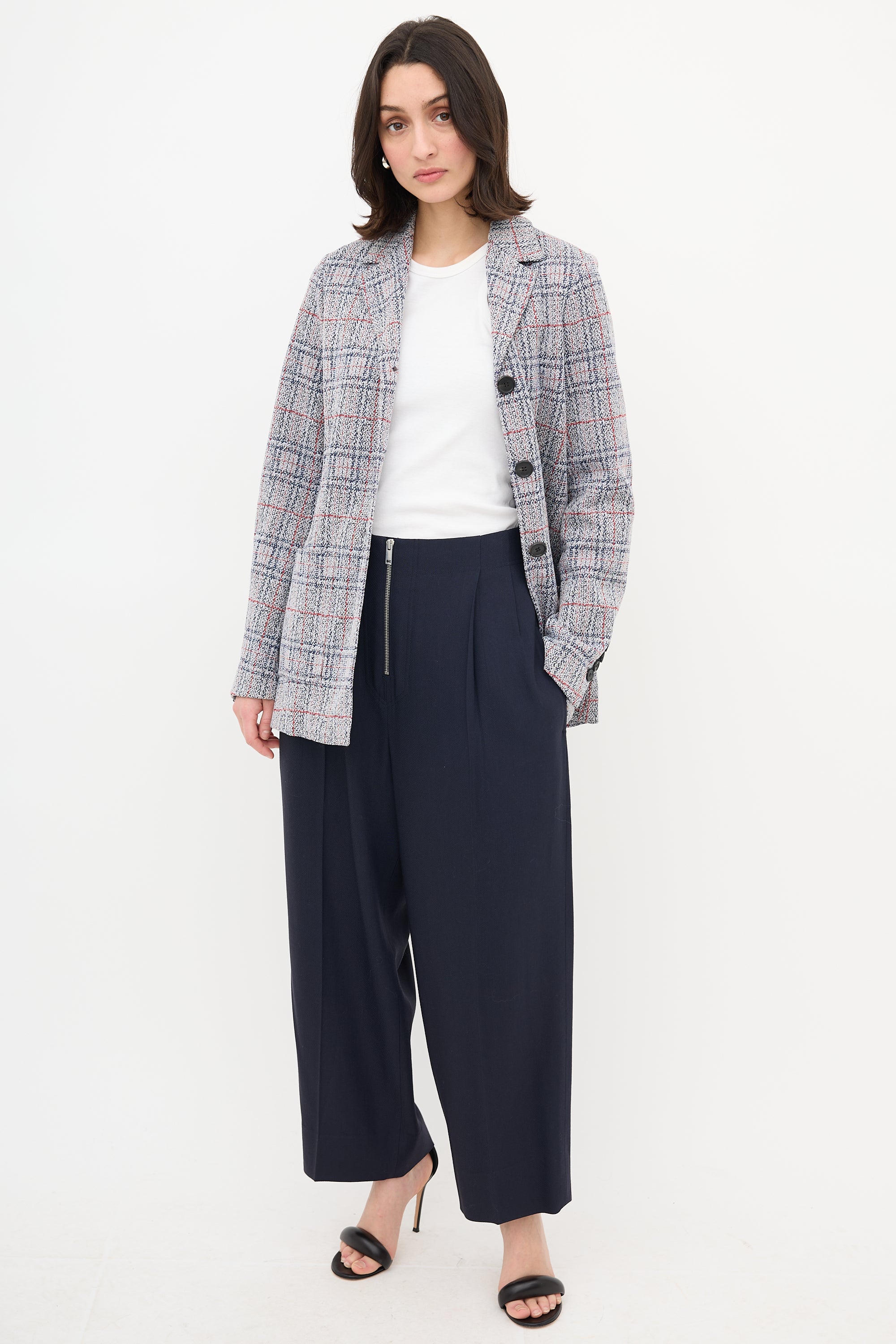 Celine Plaid Jacket