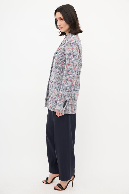 Celine Plaid Jacket