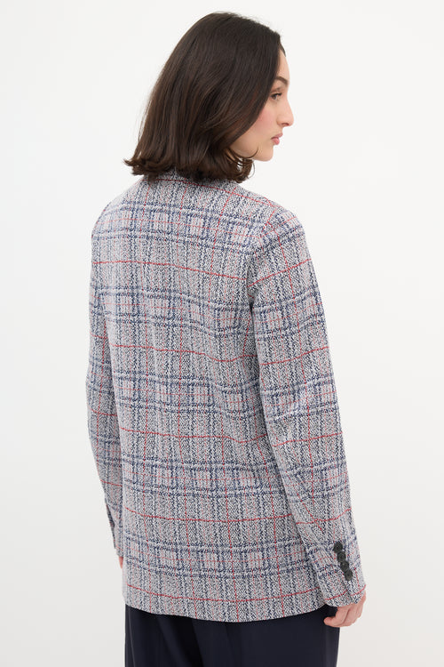 Celine Plaid Jacket