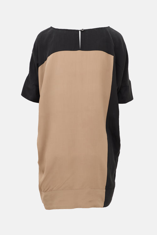 Celine Silk Two Tone Dress