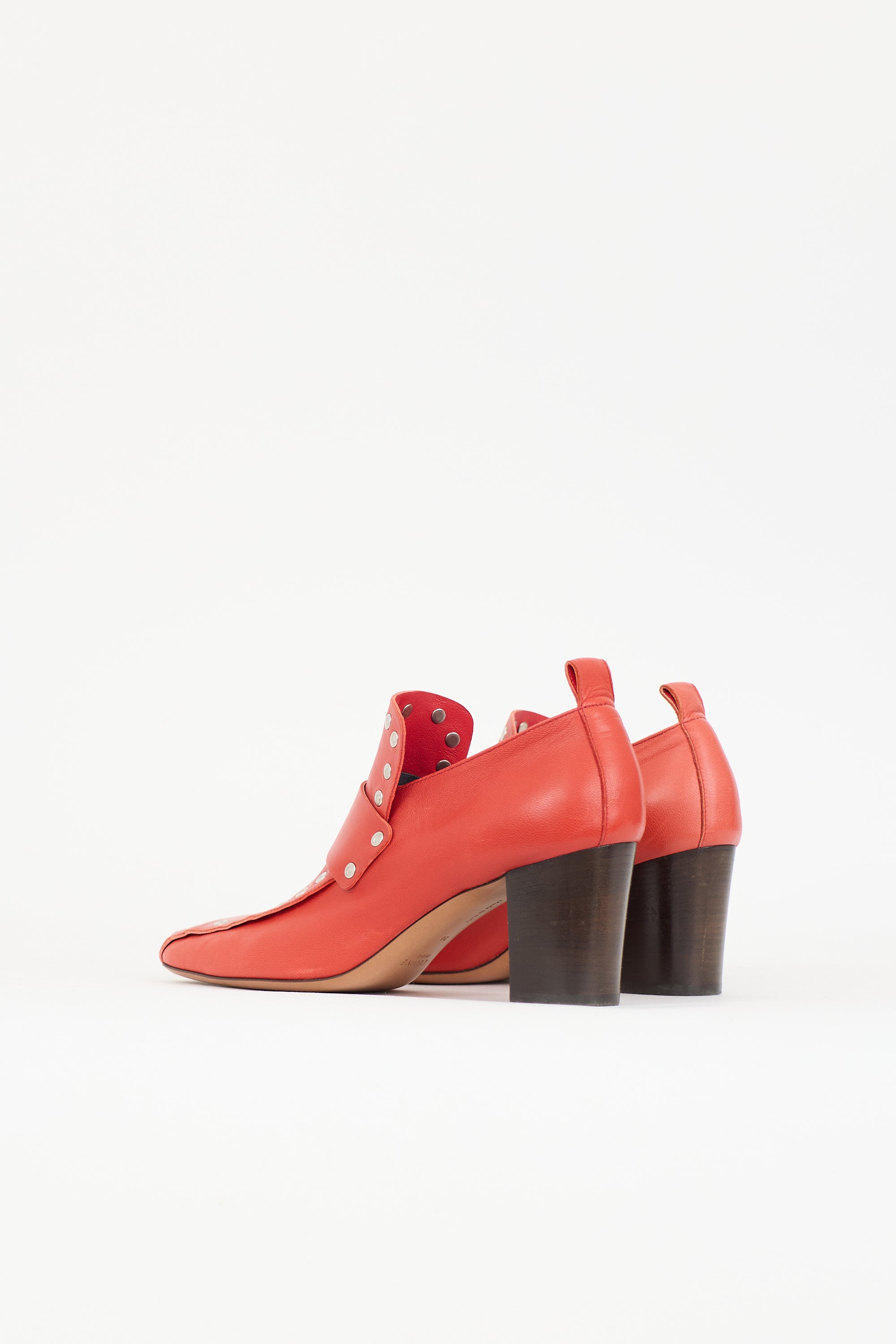 Celine Leather Studded Pump