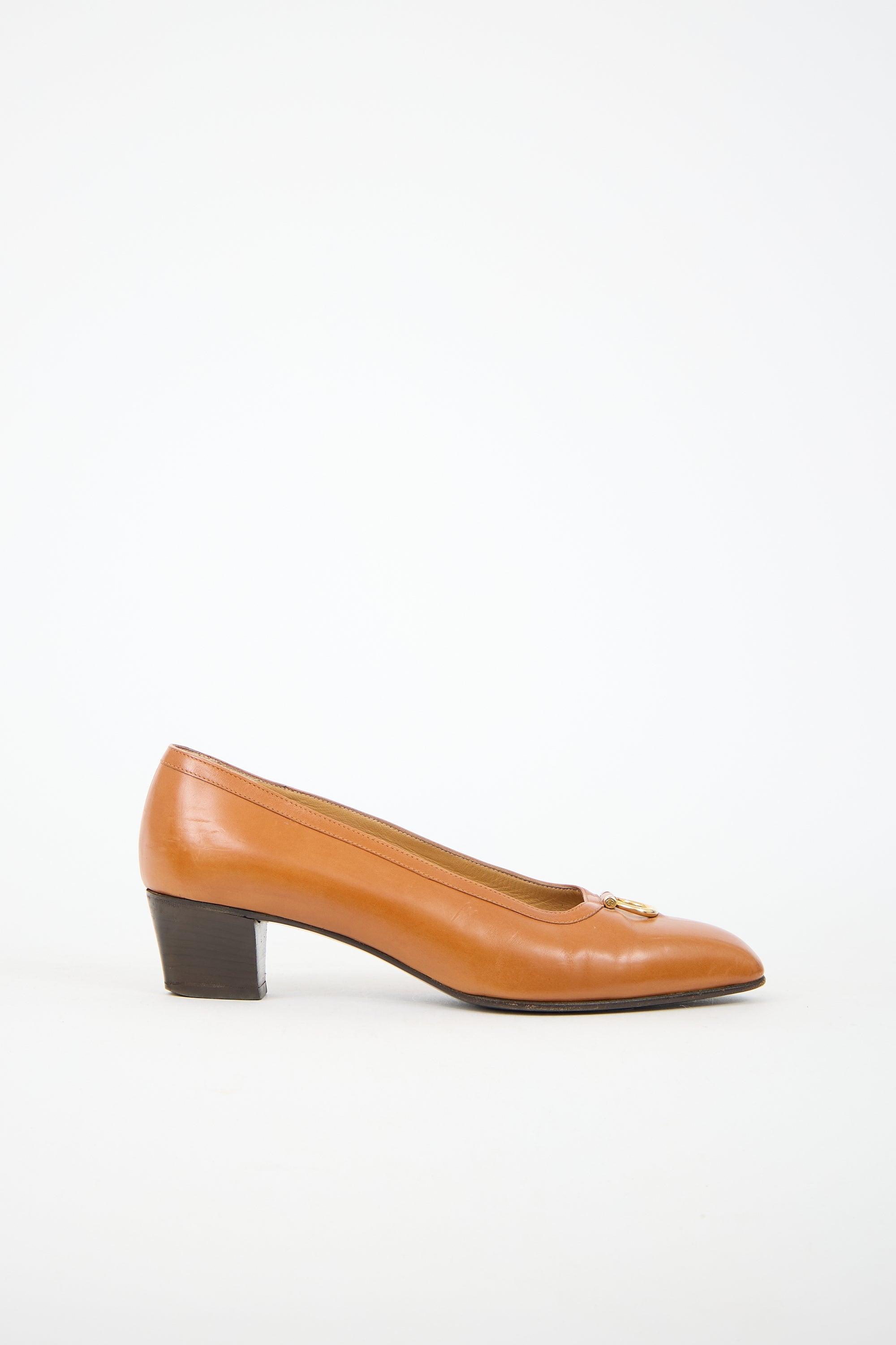 Celine 1990s Leather Pump
