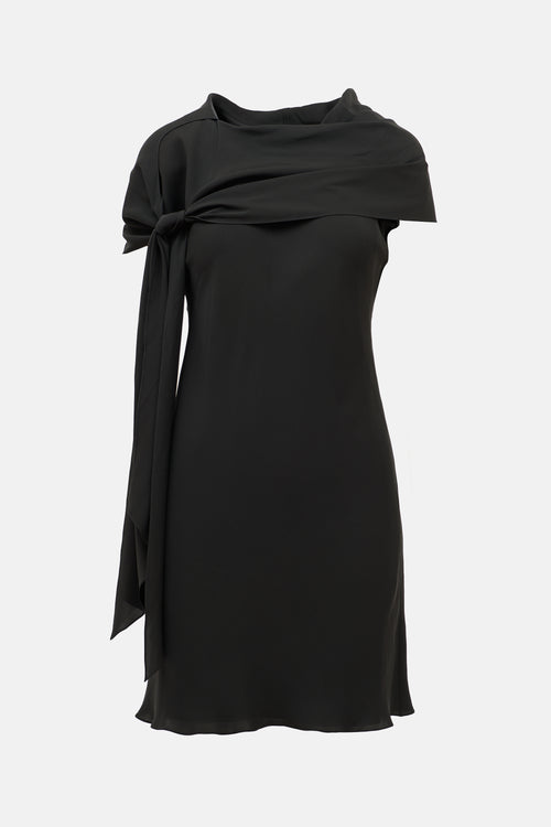 Celine Silk Draped Scarf Dress