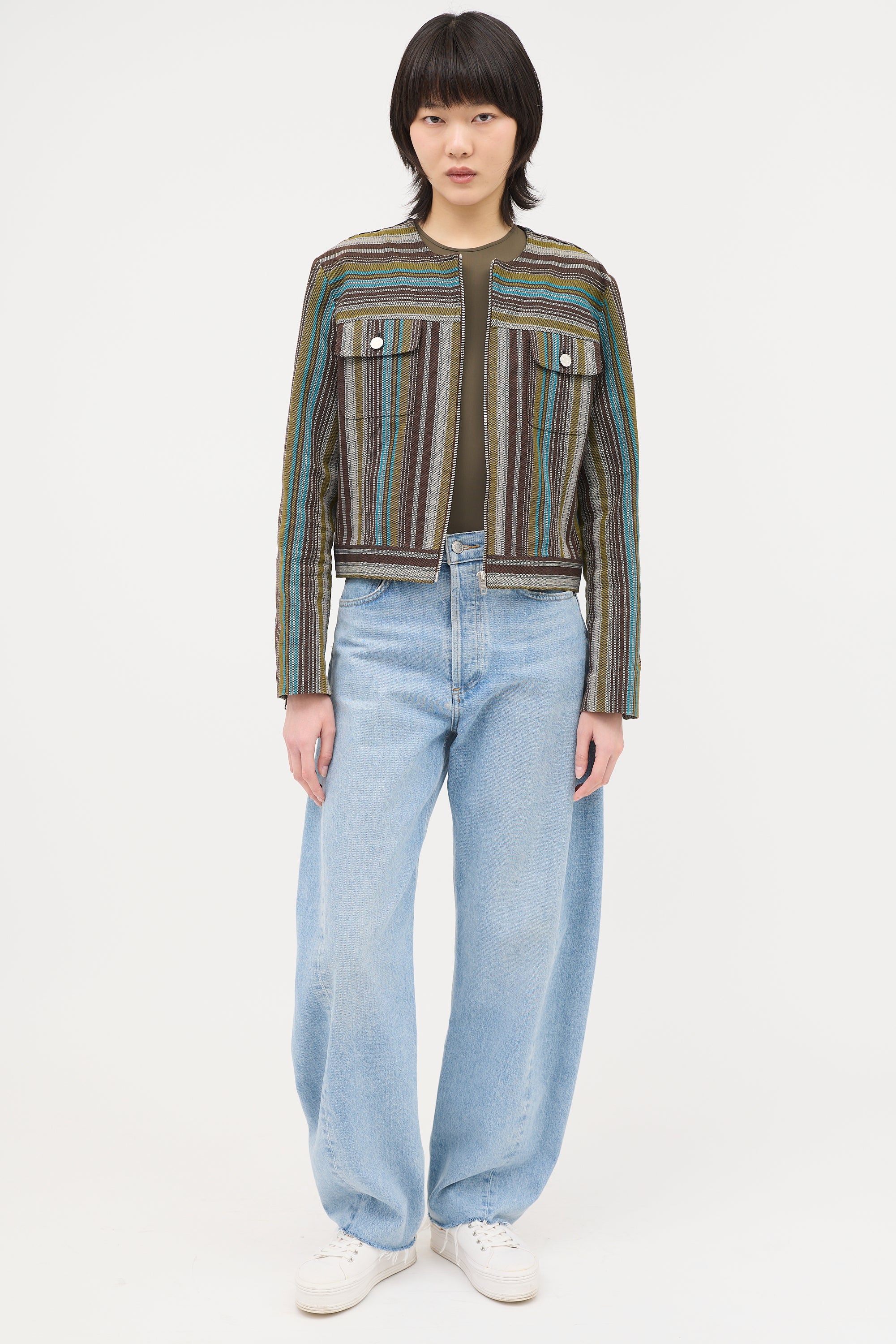 Celine 2000s Jacquard Stripe Jacket