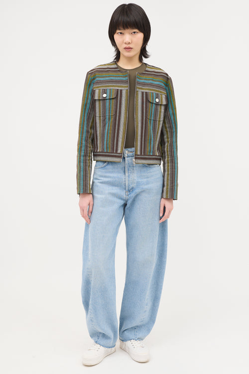 Celine 2000s Jacquard Stripe Jacket