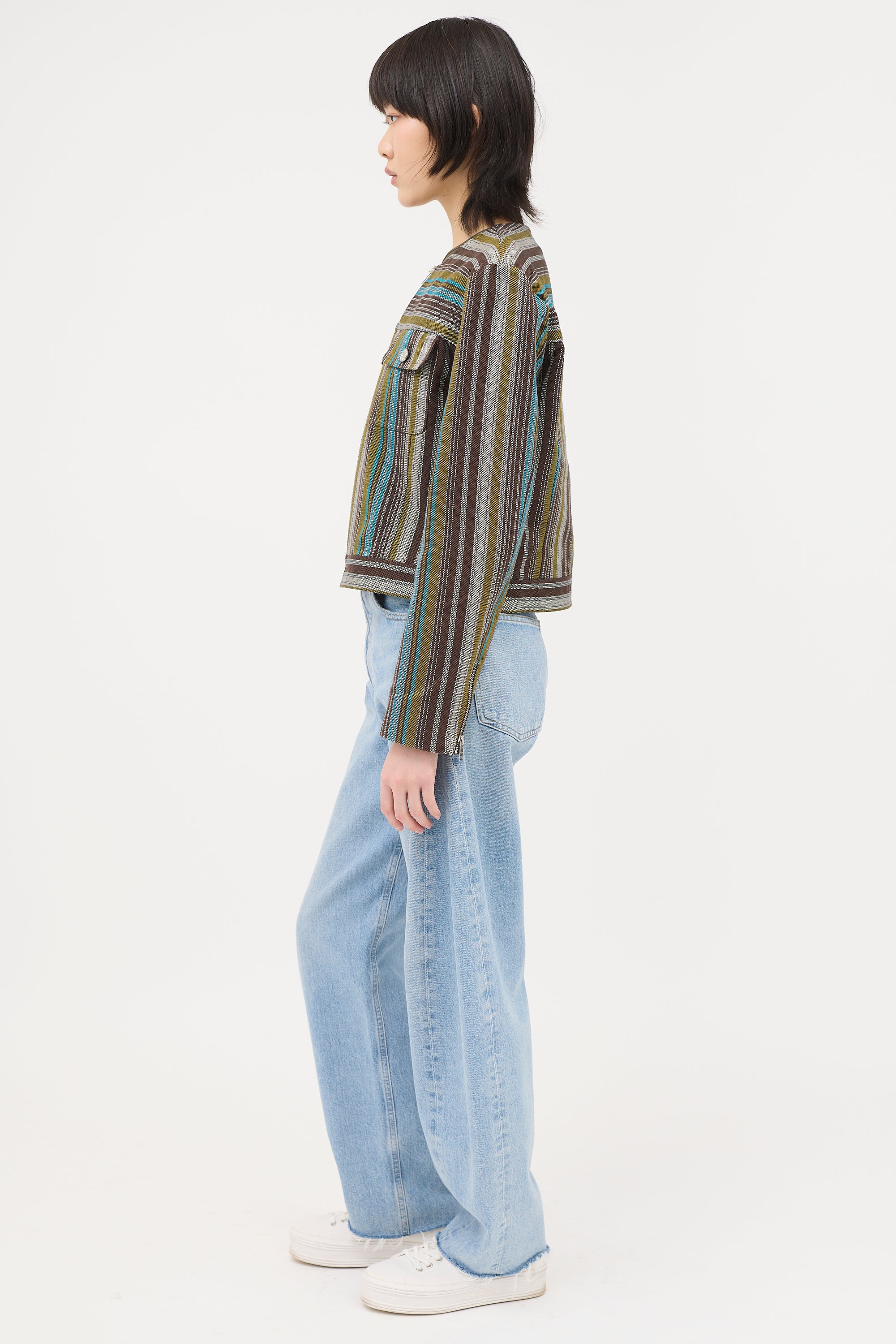 Celine 2000s Jacquard Stripe Jacket
