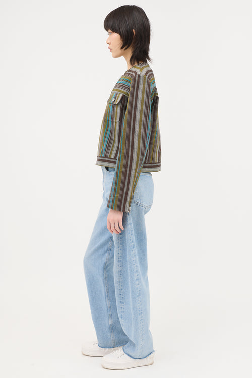 Celine 2000s Jacquard Stripe Jacket