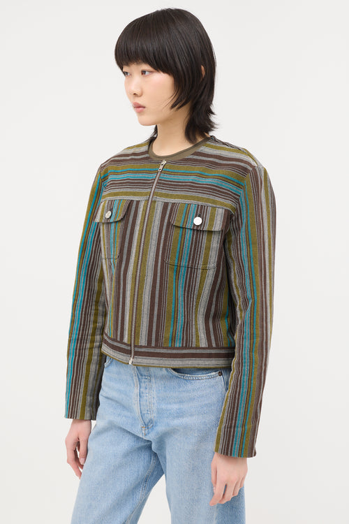 Celine 2000s Jacquard Stripe Jacket