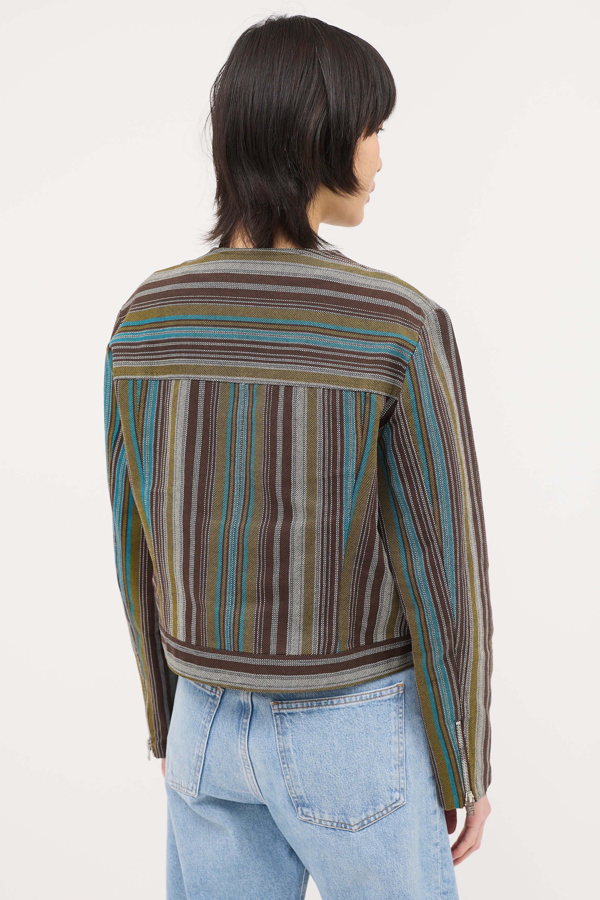 Celine 2000s Jacquard Stripe Jacket