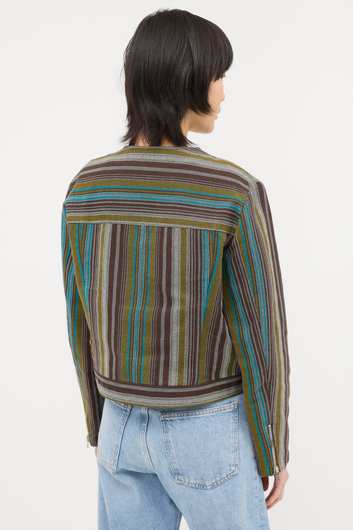 Celine 2000s Jacquard Stripe Jacket