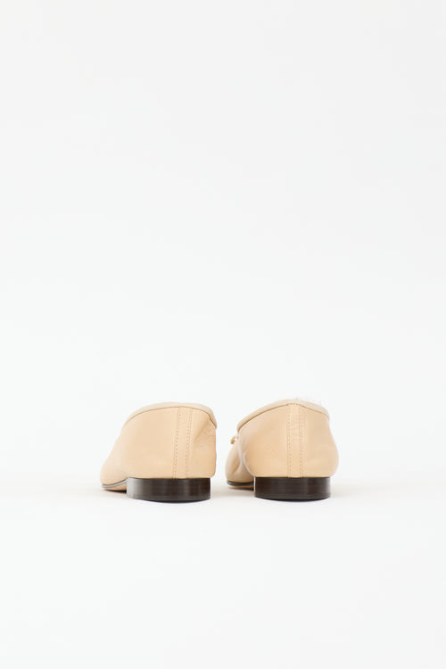 Chanel Leather CC Ballet Flat