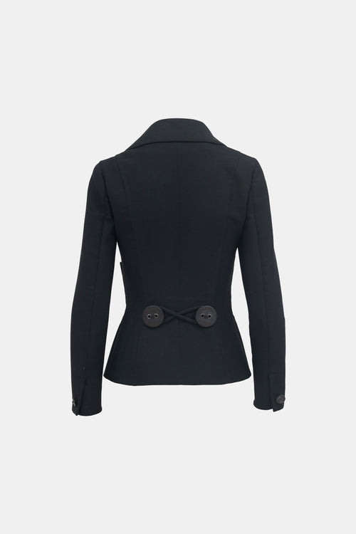 Chanel FW 2002 Wool Button Jacket
