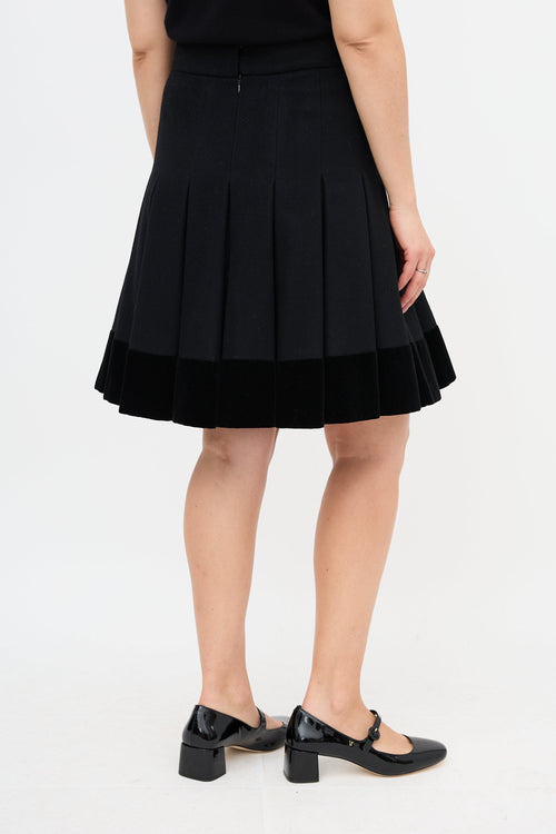 Chanel Pre-Fall 2014 Wool Pleated Skirt